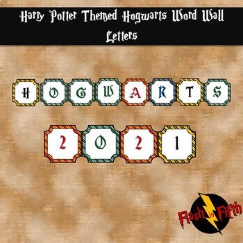 Preview of Harry Potter Themed Word Wall Letters