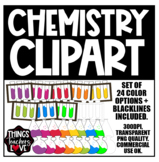 Chemistry Clipart Set for Classroom Decor, COMMERCIAL USE OK