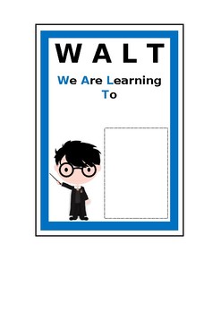 Preview of Harry Potter Inspired Learning Intentions