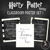 Harry Potter Inspired Literary Quotes: Classroom Posters