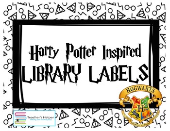 Preview of Harry Potter Library Labels