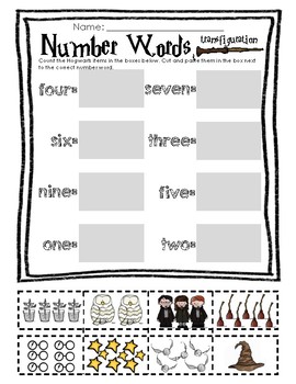 harry potter math literacy kindergarten centers by