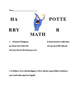 harry potter maths problem solving