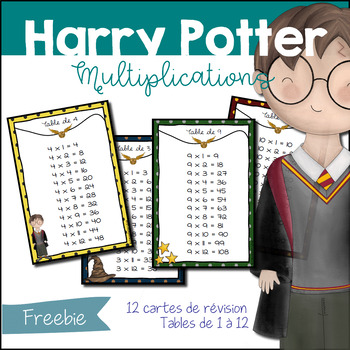 Preview of Harry Potter - Mini cartes multiplications