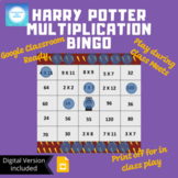 Harry Potter Multiplication Bingo digital online game for 