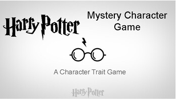 Preview of Harry Potter Mystery Character Game