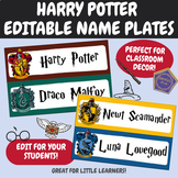 Harry Potter Name Tags | Editable Name Tags | Harry Potter