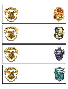 Preview of Harry Potter Nametags