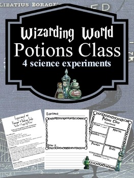 Preview of Wizards Potions Class  (4 science experiments & a potions book)