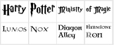 Harry Potter Printable Ministry of Magic Lumos Nox Diagon 
