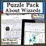 Logic Puzzles in PDF. or Easel Docs Wizards