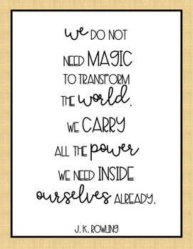 Harry Potter Quote Posters by Teaching in Room 5 | TpT