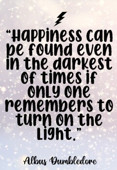 harry potter quotes dumbledore light