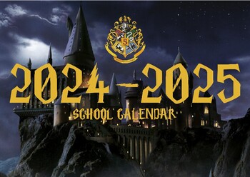 Preview of Harry Potter School Calendar 2024-2025