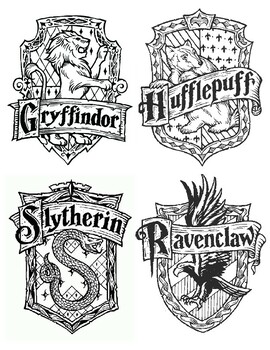 hogwarts crest coloring page