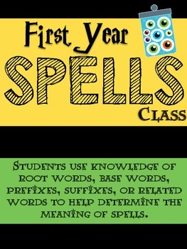 Preview of Harry Potter Spells Class - Root Words, Base Words, Prefix, Suffix Practice