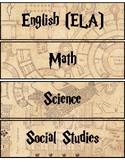 Harry Potter Subject Labels