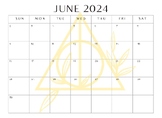 Harry Potter Summer Calendar