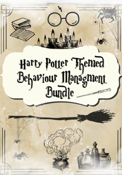 Preview of Harry Potter Themed Behaviour Managment Bundle (Plus Free Classroom Coupons).