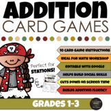 No Prep Addition Math Games for Math Workshop - Pirate Theme