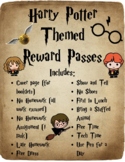 Harry Potter Themed Reward/Homework Passes
