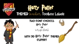 Harry Potter Themed Teacher Toolbox Labels