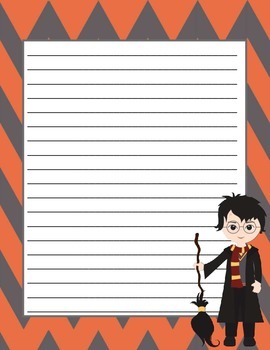 harry potter themed writing paper by the sunny side tpt