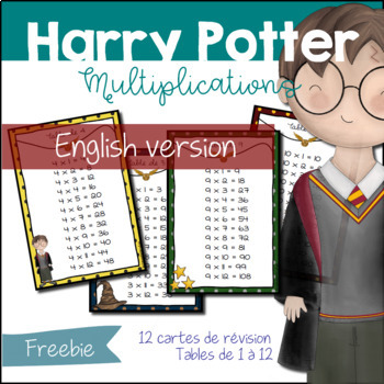 Preview of Harry Potter Times tables 1 to 12 - Multiplications