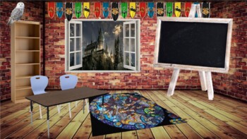 Preview of Harry Potter Virtual Classroom BACKGROUND