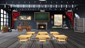 Preview of Harry Potter Virtual Classroom Background