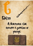 Harry Potter Wizard CER (Claim, Evidence, Reasoning) Posters