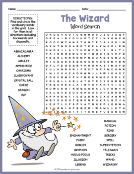 harry potter word search by puzzles to print teachers pay teachers