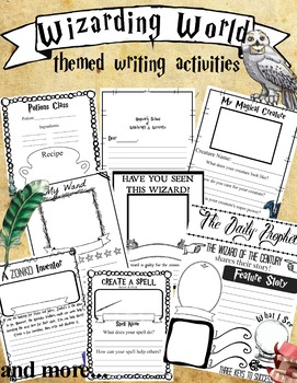 wizarding writing activities and prompts wizards wizarding world potter