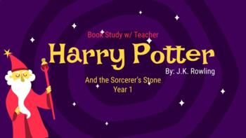 Preview of Harry Potter Year 1 Book Study PPT