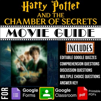 Preview of Harry Potter and the Chamber of Secrets (2002) Movie Guide Google Forms Quiz