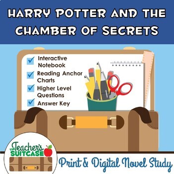Preview of Harry Potter and the Chamber of Secrets {Interactive Notebook} - PRINT & DIGITAL
