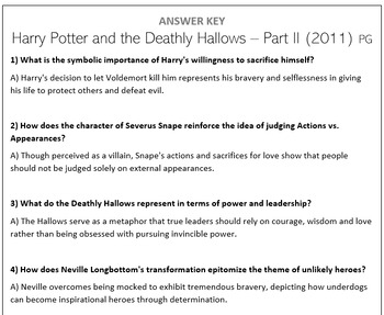 Preview of Harry Potter and the Deathly Hallows Part 2 (2011) - Movie Questions
