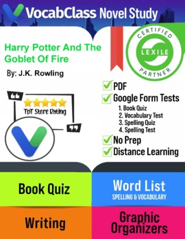 Preview of Harry Potter and the Goblet Of Fire Novel Study Guide | Lexile | Google Forms