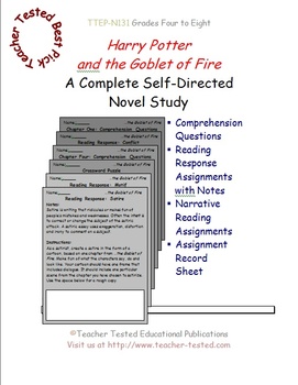 Harry Potter and the Goblet of Fire  Comprehension and Vocabulary –  Nothing but Class