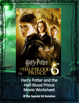 Preview of Harry Potter and the Half-Blood Prince Movie Worksheet