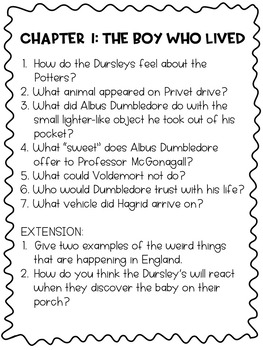 harry potter and the philosopher's stone essay questions