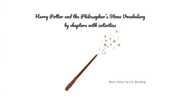 Preview of Harry Potter and the Philosopher's Stone Vocabulary by chapters