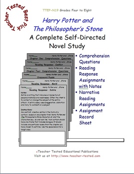 Preview of Harry Potter and the Philosopher's Stone: A Complete Novel Study