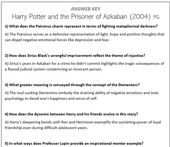 Preview of Harry Potter and the Prisoner of Azkaban (2004) - Movie Questions