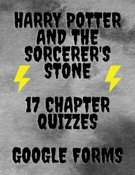 Preview of Harry Potter and the Sorcerer's Stone - 17 Chapter Quizzes for Google 