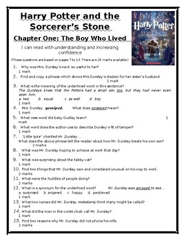 Preview of Harry Potter and the Sorcerer's Stone Literacy Pack