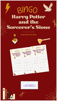 Preview of Harry Potter and the Sorcerer's Stone by J.K Rowling Bingo
