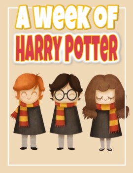 Preview of Harry Potter week (pre k & Kinder distance learning)