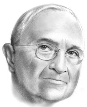 Preview of Harry S Truman 3-PDFs for print and color sizes 14x17, 20x25, 27x35