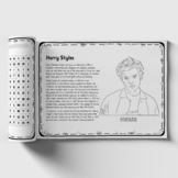 Harry Styles Biography - Reading Passage, Coloring Page, a